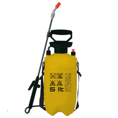 Pulvérisateur à pression manuel dorsal de 5 litres | Pulvérisateur pour fumigation | Pulvérisateur à pression avec buse
