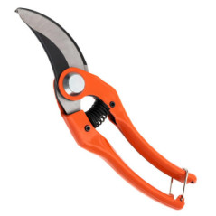 Manual Pruning Shears with Curved Blade, 230 mm | Carbon Steel | 15 mm Cutting Diameter | Gardening Shears | Pruning Trees and P