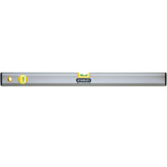 Livella magnetica Stanley in alluminio da 120 cm | 2 livelle a bolla | Bordi gommati | Strumento di misurazione e fai da te