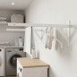 Étendoir à linge mural 55 cm blanc | Étendoir à linge fixe | Séchage du linge | Intérieur et extérieur Étendoir à linge mural 55 cm blanc | Étendoir à linge fixe | Séchage du linge | Intérieur et extérieur