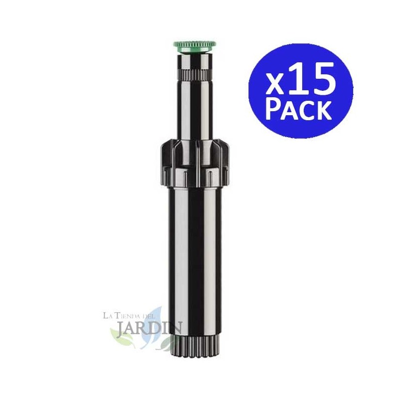 Lot de 15 Diffuseur d'arrosage Hunter PSU-02-17A avec buse réglable 17A. Portée 5,2 mètres, Tuyère d'irrigation hauteur de tige Lot de 15 Diffuseur d'arrosage Hunter PSU-02-17A avec buse réglable 17A. Portée 5,2 mètres, Tuyère d'irrigation hauteur de tige