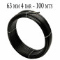Tubo de polietileno de 63 mm | Tubo agrícola de 63 mm, 4 bar, 100 metros | Tubo de irrigação de 63 mm | Mangueira de irrigação d