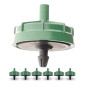 Pack of 1600 Self-Compensating Drippers 8 L/h | Non-Removable Mushroom Drippers | For Agricultural and Garden Use | 16 mm Tubing Pack of 1600 Self-Compensating Drippers 8 L/h | Non-Removable Mushroom Drippers | For Agricultural and Garden Use | 16 mm Tubing