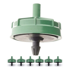 Lot de 200 goutteurs auto-compensateurs 8 L/h | Goutteurs pour champignons non amovibles | Usage agricole et horticole | Tuyau d