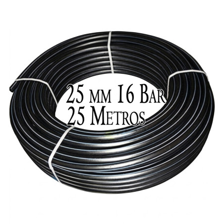 Rohr PE100 HD 25m 3/4'' 25mm PN16 flexible HDPE Wasserleitung Trinkwasserleitung Wasserleitungsrohr