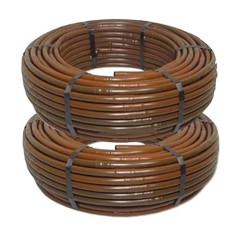 Confezione 200 m tubo 16 mm irrigazione a goccia 33 cm marrone