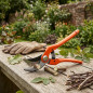 Manuelle Gartenschere mit gebogener Klinge, 230 mm | Kohlenstoffstahl | 15 mm Schnittdurchmesser | Gartenschere | Zum Schneiden