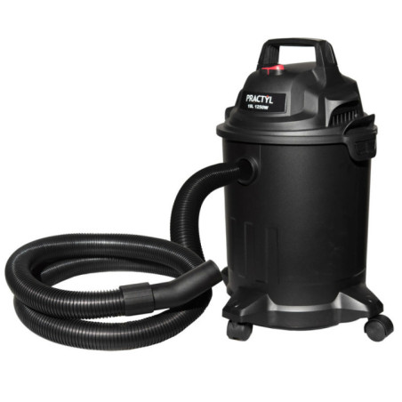 Aspirador Industrial com Fio de 1250W e 15L | Aspirador para Jardim, Oficina e Casa | Aspirador com Rodas