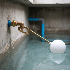 Flotteur rond 3/4" avec tige pour réservoir | Valve de niveau d'eau à flotteur | Valve de remplissage pour réservoir et citerne