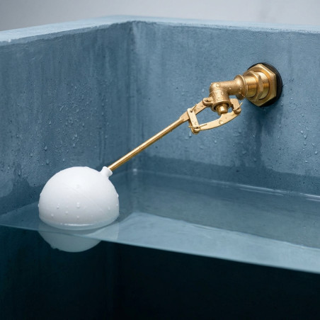 1/2" Round Float with Rod for Tank | Water Level Float Valve | Tank and Cistern Filling Valve