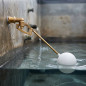Robinet à flotteur rond 1/2" avec tige pour réservoir | Robinet à flotteur de niveau d'eau | Robinet de remplissage pour réservo