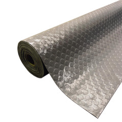 Rivestimento in Gomma Antiscivolo per Pavimento PVC Tipo Checker 3 mm, 1 x 10 m