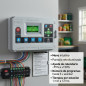 Programador de riego eléctrico Toro Evolution 12 zonas Interior | Temporizador riego automático