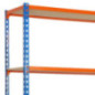Blue Metal Shelving Unit 180x90x40 cm | 5 Shelves | Max. Load 750 kg | 150 kg per Shelf