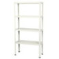 Scaffalatura in metallo bianco 172x75x30 cm | 4 ripiani | Portata massima 320 kg | 80 kg per ripiano Scaffalatura in metallo bianco 172x75x30 cm | 4 ripiani | Portata massima 320 kg | 80 kg per ripiano