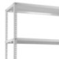 Weißes Metallregal 180 x 90 x 30 cm | 5 Böden | Max. Belastung 500 kg | 100 kg pro Boden