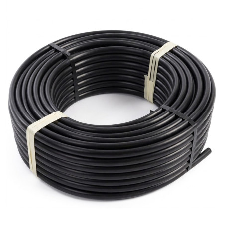 Tubo de irrigação por gotejamento de 16 mm | Sem gotejadores | 25 metros | Tubo de gotejamento agrícola preto de 16 mm