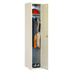 Armoire métallique à 1 porte, 180 x 30 x 50 cm | Étagère métallique pour atelier | Serrure incluse