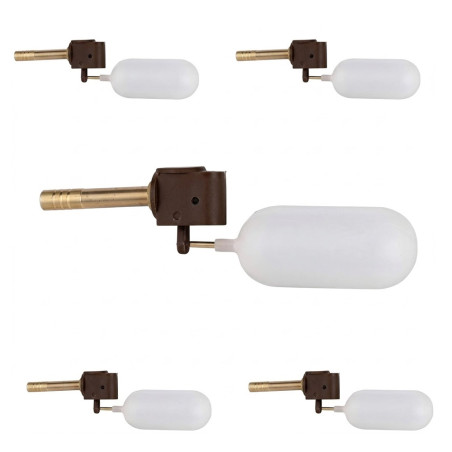 Pack of 5 Horizontal Low Pressure Float Valves | Filling Valves for Water Tanks and Reservoirs | Floats
