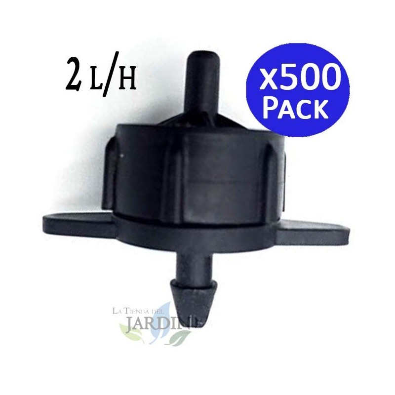 500 Stück Abnehmbarer Tropfer 2 l/h, Turbulent, Ideal für effiziente Bewässerung in Gärten und Anbauflächen 500 Stück Abnehmbarer Tropfer 2 l/h, Turbulent, Ideal für effiziente Bewässerung in Gärten und Anbauflächen