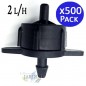500 Stück Abnehmbarer Tropfer 2 l/h, Turbulent, Ideal für effiziente Bewässerung in Gärten und Anbauflächen 500 Stück Abnehmbarer Tropfer 2 l/h, Turbulent, Ideal für effiziente Bewässerung in Gärten und Anbauflächen