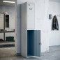 Metallschrank mit 2 Türen, 180 x 30 x 50 cm | Metallregal | Inkl. Schlösser
