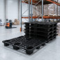 Pallet nero 120x80x14,5 cm | Pallet di trasporto impilabile | Polietilene ad alta densità | Leggero e resistente Pallet nero 120x80x14,5 cm | Pallet di trasporto impilabile | Polietilene ad alta densità | Leggero e resistente