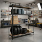 Black Metal Shelving Unit 180x150x50 cm | 4 Shelves | Max. Load 1200 kg | 300 kg per Shelf Black Metal Shelving Unit 180x150x50 cm | 4 Shelves | Max. Load 1200 kg | 300 kg per Shelf