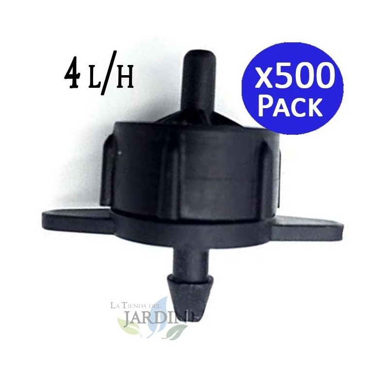 Confezione da 500 gocciolatori turbolenti rimovibili da 4 litri/ora