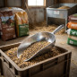 Pala para Pienso de Aluminio 1 kg | Pala Dosificadora para Alimentación Animal | Cuchara para Pienso, Cereales y Grano