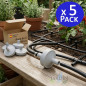 Pack 5 Filtro de agua de acero inoxidable 10 mm ideal para sistemas de riego y agua Pack 5 Filtro de agua de acero inoxidable 10 mm ideal para sistemas de riego y agua