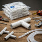 Te 10 mm | Pack 25 Conector para Tubería Flexible | Racor de Unión para Riego y Agua
