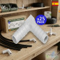 Set di 25 Gomito da 10 mm per Tubo Flessibile