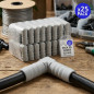 Lot de 25 Coude 10 mm pour tuyau flexible pour les connexions dans les systèmes d'irrigation et d'eau