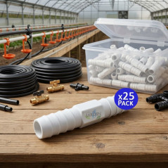 Set di 25 Giunzione da 10 mm per Tubo Flessibile