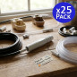 Pack 25 Enlaces 10 mm para tubería flexible ideales para conexiones en sistemas de riego y agua