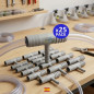 Lot de 25 Té réduit de 10 mm à 7 mm pour les tuyaux flexibles pour les connexions dans les systèmes d'irrigation et d'eau Lot de 25 Té réduit de 10 mm à 7 mm pour les tuyaux flexibles pour les connexions dans les systèmes d'irrigation et d'eau