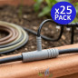 Lot de 25 Té réduit de 10 mm à 7 mm pour les tuyaux flexibles pour les connexions dans les systèmes d'irrigation et d'eau Lot de 25 Té réduit de 10 mm à 7 mm pour les tuyaux flexibles pour les connexions dans les systèmes d'irrigation et d'eau