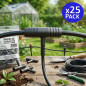 Lot de 25 Té réduit de 10 mm à 7 mm pour les tuyaux flexibles pour les connexions dans les systèmes d'irrigation et d'eau Lot de 25 Té réduit de 10 mm à 7 mm pour les tuyaux flexibles pour les connexions dans les systèmes d'irrigation et d'eau