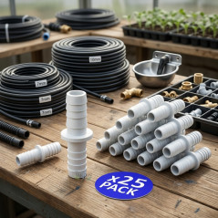 Set di 25 Riduzione da 10 mm a 7 mm per Tubi Flessibili