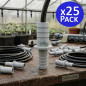 25 Stück Verbindungsstücke 10 mm auf 7 mm für Flexrohr, Ideal für Verbindungen in Bewässerungs und Wassersystemen 25 Stück Verbindungsstücke 10 mm auf 7 mm für Flexrohr, Ideal für Verbindungen in Bewässerungs und Wassersystemen