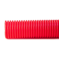 Rotes, doppelwandiges Wellrohr 40 mm 50 m | Wellrohr mit AENOR-Zertifikat | Rohr für Elektrokabel
