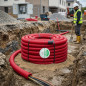Corrugado Rojo Doble Capa 40mm 50m | Tuberia corrugada con Certificado Aenor | Tuberia para Cable Electrico