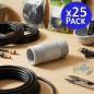 25 Stück Verbindungsstücke 7 mm für Flexrohr, Ideal für Verbindungen in Bewässerungs und Wassersystemen 25 Stück Verbindungsstücke 7 mm für Flexrohr, Ideal für Verbindungen in Bewässerungs und Wassersystemen