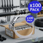 100 Stück Verstellbare Metallschellen für Rohre von 25 bis 40 mm, Ideal für Sanitärinstallationen und Bewässerungssysteme 100 Stück Verstellbare Metallschellen für Rohre von 25 bis 40 mm, Ideal für Sanitärinstallationen und Bewässerungssysteme