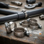 5 Stück Verstellbare Metallschellen für Rohre von 25 bis 40 mm, Ideal für Sanitärinstallationen und Bewässerungssysteme 5 Stück Verstellbare Metallschellen für Rohre von 25 bis 40 mm, Ideal für Sanitärinstallationen und Bewässerungssysteme