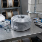 Eletroduto flexível de aço com revestimento de PVC, diâmetro interno de 17,5 mm / diâmetro externo de 22,5 mm, comprimento de 50 Eletroduto flexível de aço com revestimento de PVC, diâmetro interno de 17,5 mm / diâmetro externo de 22,5 mm, comprimento de 50