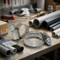 Metal clamp for tubes from 25 to 40mm. 