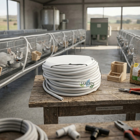 8 x 14mm white flexible tubing.