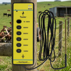 Comprobador de voltaje hasta 10.000 voltios, medición precisa para cercados eléctricos
